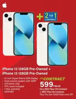Incredible Connection iPhone 13 128GB Pre-Owned + iPhone 13 128GB Pre-Owned offer