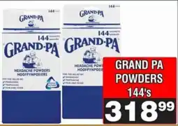 Advance Cash n Carry Grand pa powders offer