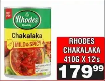 Advance Cash n Carry Rhodes Chakalaka offer