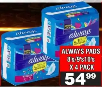 Advance Cash n Carry Always pads offer