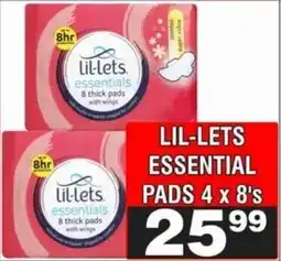 Advance Cash n Carry Lil-lets essential pads offer