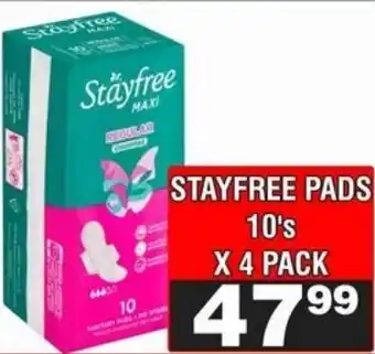 Advance Cash n Carry Stayfree Pads offer