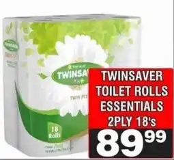 Advance Cash n Carry Twinsaver toilet rolls essentials 2ply offer