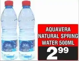 Advance Cash n Carry Aquavera natural spring water offer