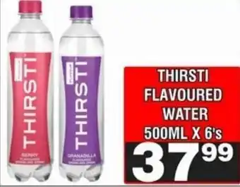 Advance Cash n Carry Thirsti flavoured water offer