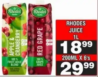 Advance Cash n Carry Rhodes Juice offer