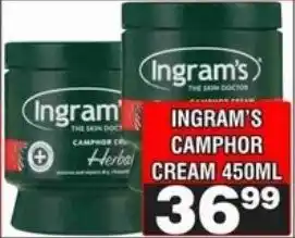 Advance Cash n Carry Ingram's camphor cream offer