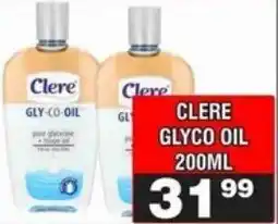Advance Cash n Carry Clere glyco oil offer