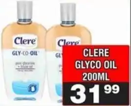 Advance Cash n Carry Clere glyco oil offer