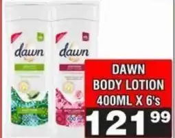 Advance Cash n Carry Dawn body lotion offer