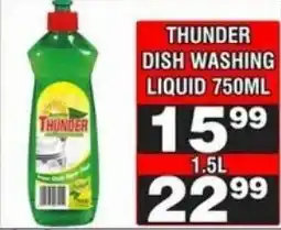 Advance Cash n Carry Thunder dishwashing liquid offer