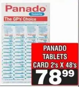 Advance Cash n Carry Panado tablets card offer