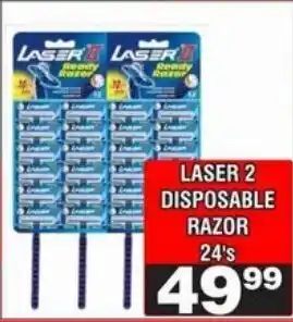 Advance Cash n Carry Laser 2 disposable razor offer