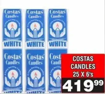 Advance Cash n Carry Costas Candles offer