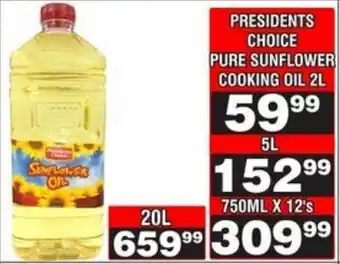 Advance Cash n Carry Presidents choice pure sunflower cooking oil offer