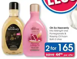 Clicks Oh So Heavenly Into Midnight and Pomegranate & Rosehip Oil Foam Bath offer