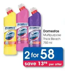 Clicks Domestos Multipurpose Thick Bleach offer