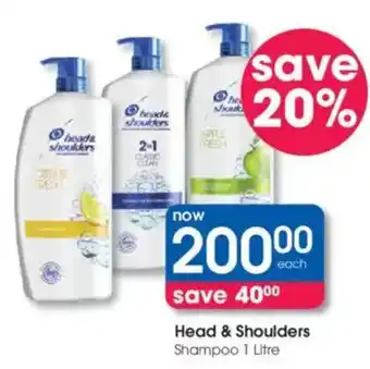 Clicks Head & Shoulders Shampoo offer