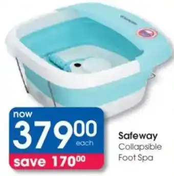 Clicks Safeway Collapsible Foot Spa offer