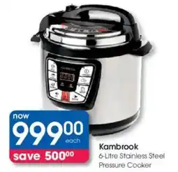 Clicks Kambrook Stainless Steel Pressure Cooker offer