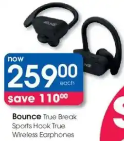 Clicks Bounce True Break Sports Hook True Wireless Earphones offer