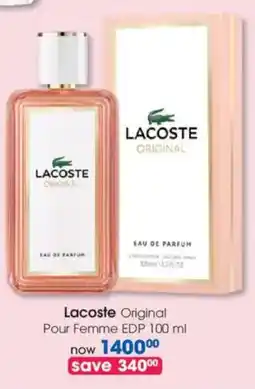 Clicks Lacoste Original Pour Femme EDP offer
