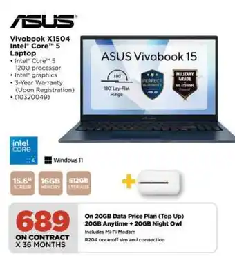 Vivobook X1504 Intel Core 5 Laptop