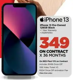 HiFi Corp iPhone 13 Pre-Owned 128GB Black offer