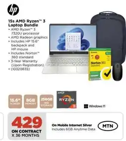 HiFi Corp 15s AMD Ryzen 3 Laptop Bundle offer