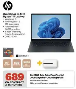 HiFi Corp OmniBook 3 AMD Ryzen 5 Laptop offer