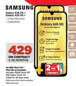 HiFi Corp Samsung Galaxy A26 5G + Galaxy A26 5G offer