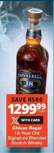 Checkers Chivas Regal 18-Year-Old Signature Blended Scotch Whisky offer