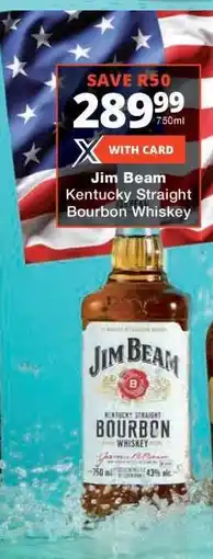Checkers Jim Beam Kentucky Straight Bourbon Whiskey offer