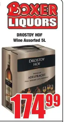 Boxer DROSTDY HOF Wine Assorted 5L offer