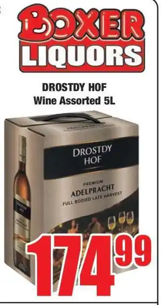 Boxer DROSTDY HOF Wine Assorted 5L offer