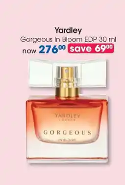 Clicks Yardley Gorgeous In Bloom EDP 30 ml offer