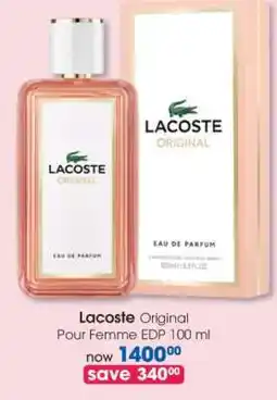 Clicks Lacoste Original Pour Femme EDP 100 ml offer