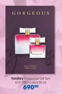 Clicks Yardley Gorgeous Gift Set: EDP 100 ml and 30 ml offer