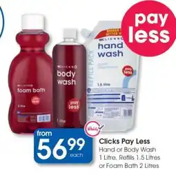 Clicks Clicks Pay Less offer