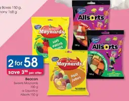 Clicks Beacon Sweets Maynards 100 g or Liquorice Allsorts 150 g offer