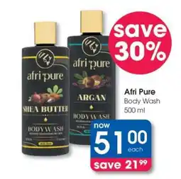 Clicks Afri Pure Body Wash 500 ml offer