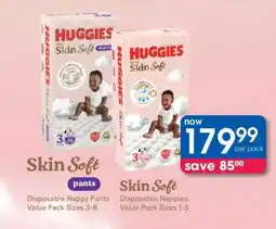 Clicks Huggies Gold Skin Soft Disposable Nappies offer