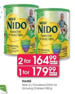 Clicks Nestlé Nido 3+ Powdered Drink for Growing Children 900 g offer
