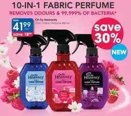 Clicks Oh So Heavenly 10-in-1 Fabric Perfume 400 ml offer