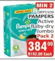 KitKat Cash and Carry PAMPERS Active Baby-dry Jumbo Pack 2 offer