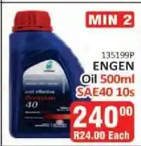 KitKat Cash and Carry ENGEN Oil 500ml SAE40 10s offer