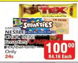 KitKat Cash and Carry NESTLE CHOC MINI Smarties/Tex/Bar one offer
