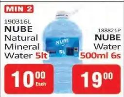 KitKat Cash and Carry NUBE Natural Mineral Water 5lt offer