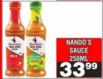 Advance Cash n Carry Nando's Sauce 250ml offer