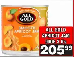 Advance Cash n Carry ALL GOLD APRICOT JAM 900G X 6's offer